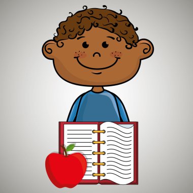 çizgi film çocuk not defteri simgesi