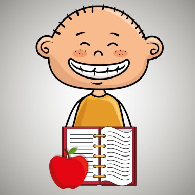 çizgi film çocuk not defteri simgesi