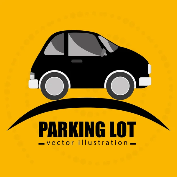 Parking lot symbol notice — Stock Vector