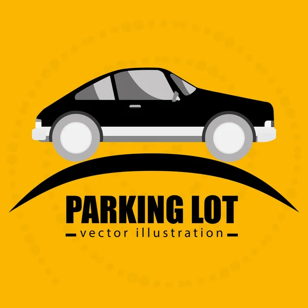 Parking lot symbol notice — Stock Vector