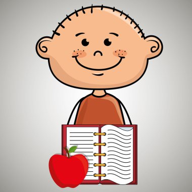 çizgi film çocuk not defteri simgesi