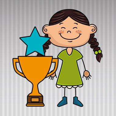Kız kupa yıldız simgesi