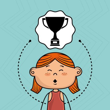 çizgi film kız okul simgesi