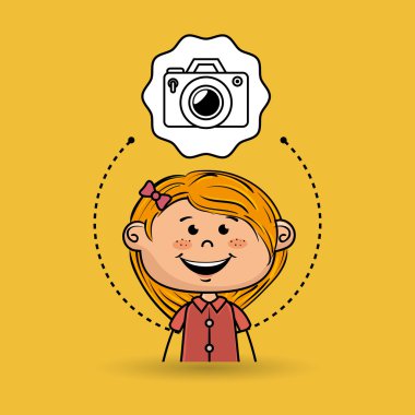 çizgi film kız okul simgesi