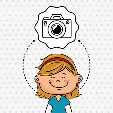 çizgi film kız okul simgesi