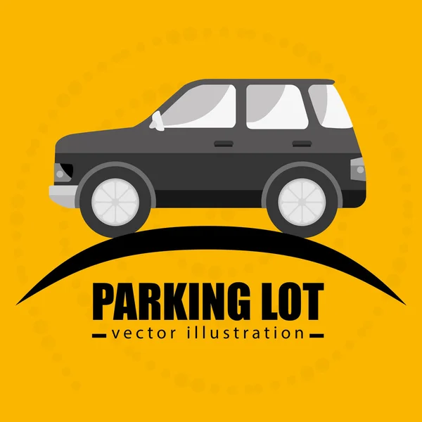 Aviso de símbolo de estacionamiento — Archivo Imágenes Vectoriales