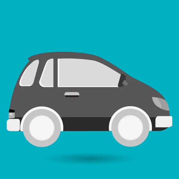 Icono de ubicación de pin de coche — Vector de stock