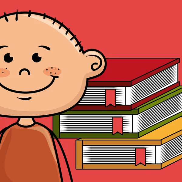 Çocuk çizgi film dizüstü bilgisayar kitapları — Stok Vektör