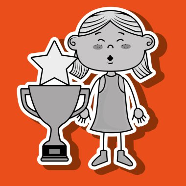 Kız kupa yıldız simgesi
