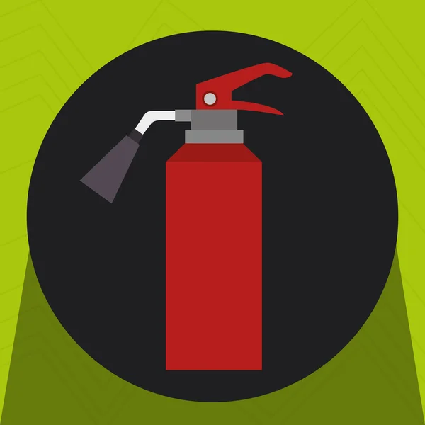 Fire extinguisher protection icon — Stock Vector