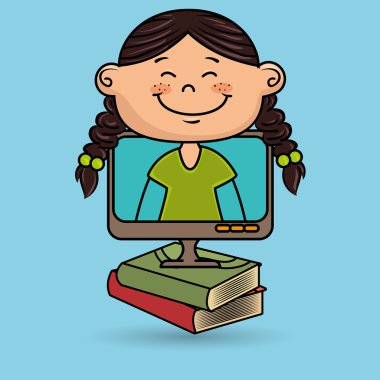 çocuklar ekran kitap simgesi