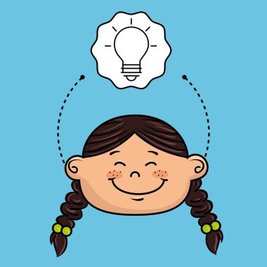 Kız çizgi film kap simgesi