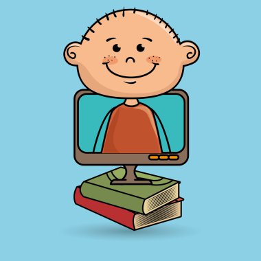 çocuklar ekran kitap simgesi