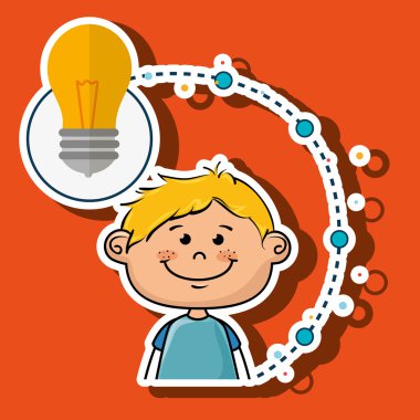 çocuk çizgi film fikir simgesi