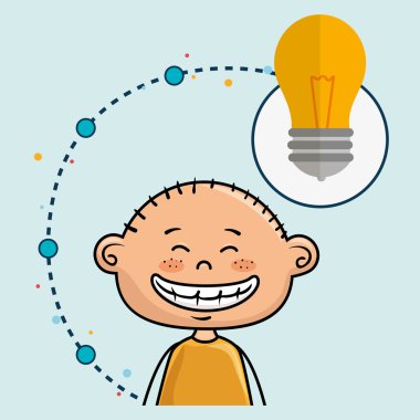 çocuk çizgi film fikir simgesi