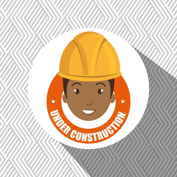Webseite für Bauarbeiter — Stockvektor