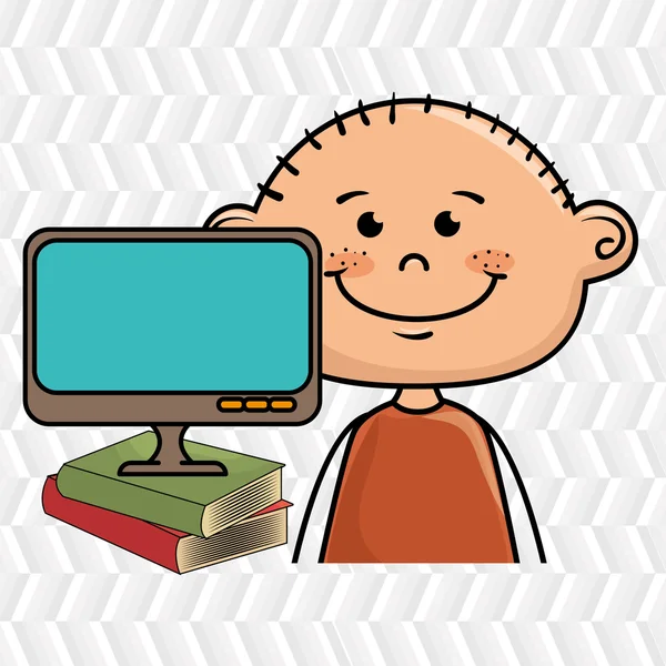 Çocuklar ekran kitap simgesi — Stok Vektör