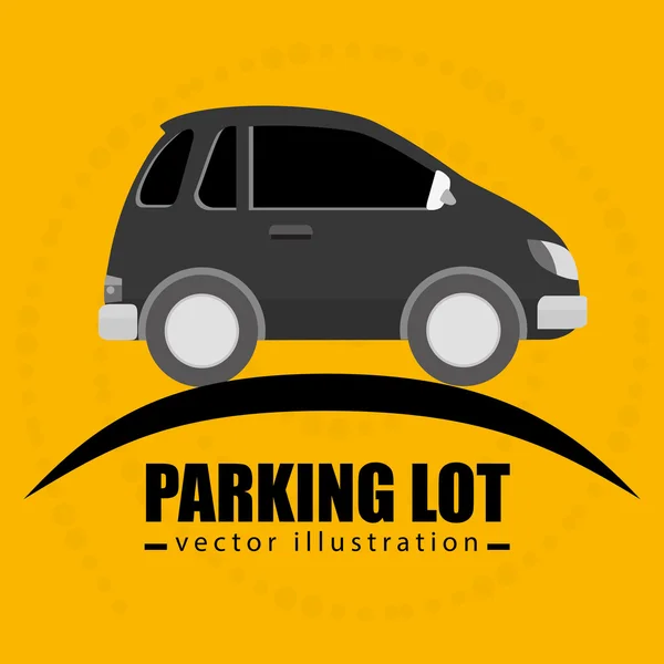 Parking lot symbol notice — Stock Vector