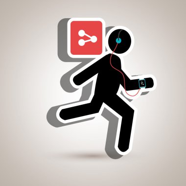 Spor kulaklık smartwatch çalıştıran