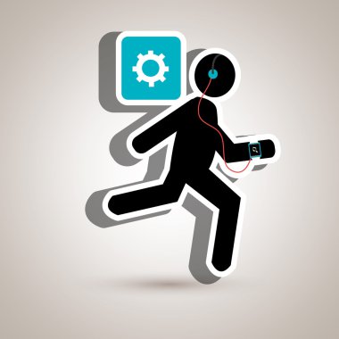 Spor kulaklık smartwatch çalıştıran