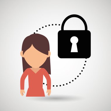 karakter asma kilit güvenli koruma