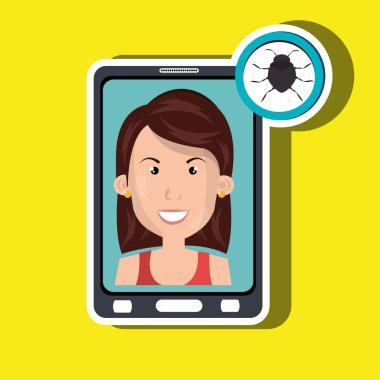 kadın smartphone güvenli