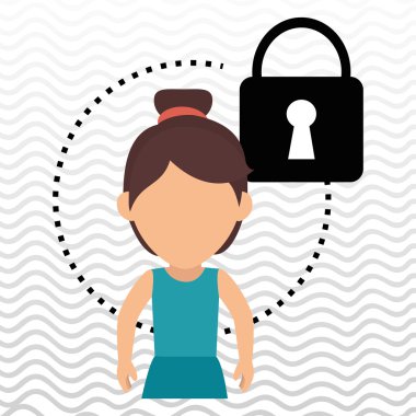 karakter asma kilit güvenli koruma