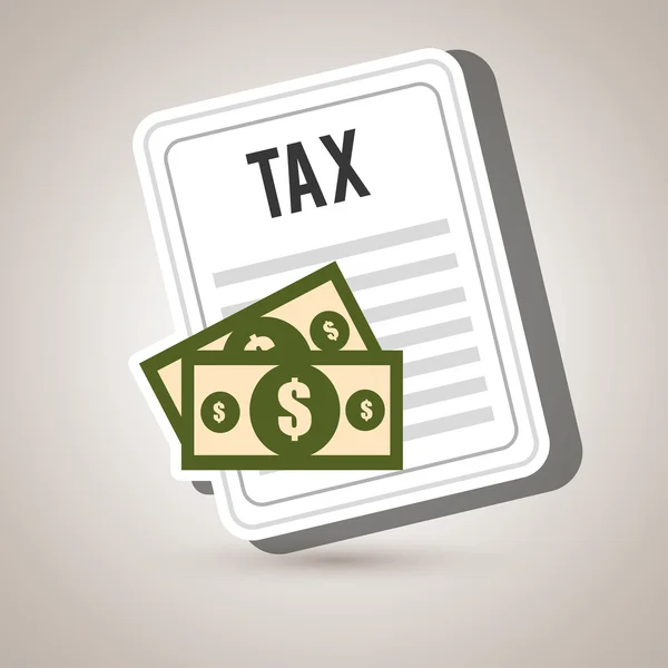 Steuern Geld Rechnungen zahlen — Stockvektor