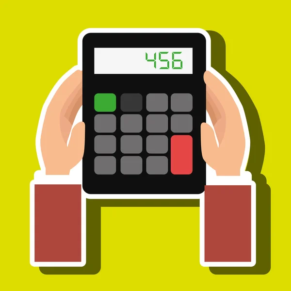 Uang pajak akuntan kalkulator - Stok Vektor