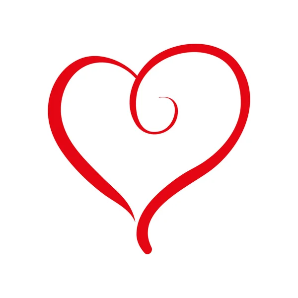 Serce miłość czerwony — Wektor stockowy