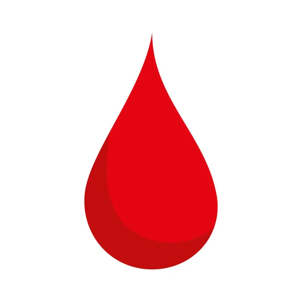 Gota de sangue vermelho — Vetor de Stock
