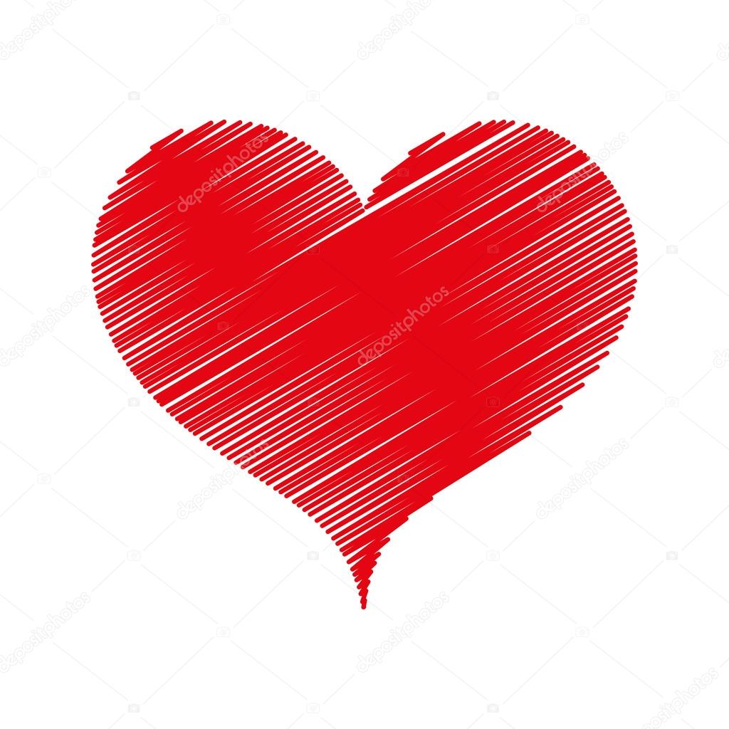 Heart love red Stock Vector by ©yupiramos 121087332