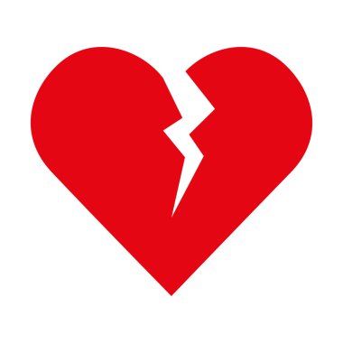 broken heart love clipart