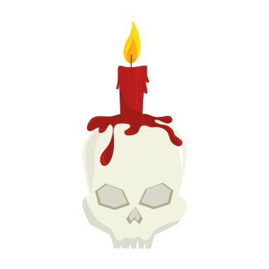 Kafatası mum Cadılar Bayramı