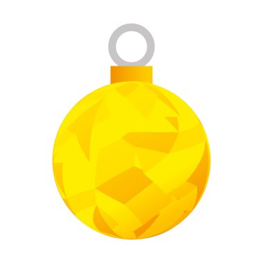 Noel dekorasyon sarı top