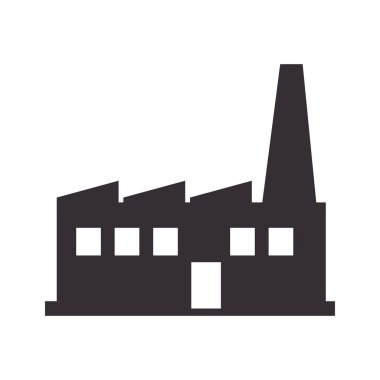 Fabrika Binası ve sanayi siluet