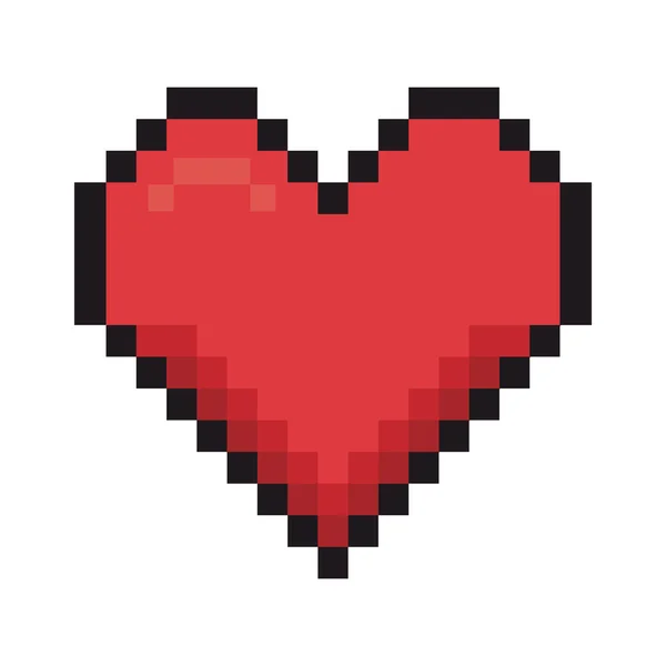 Heart love romantic design — Stock Vector