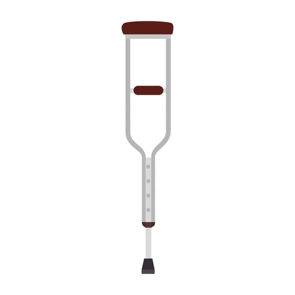 Crutch medical equipment — Stock Vector
