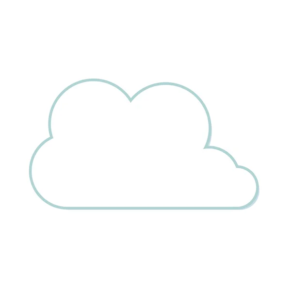 Nube tiempo diseño — Vector de stock