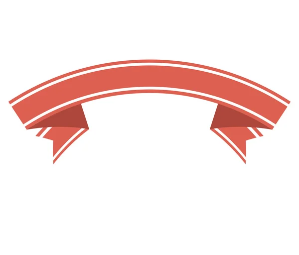 Szalag banner dekoráció — Stock Vector
