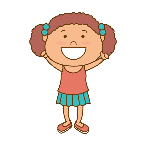 Little girl smiling — Stock Vector