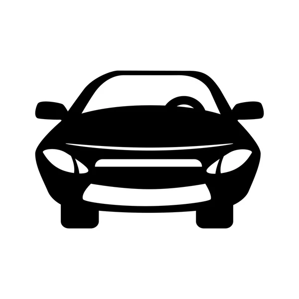 Auto veicolo vista frontale — Vettoriale Stock