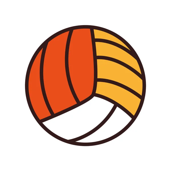 Pelotas deportivas de voleibol — Vector de stock