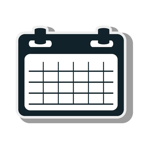 Planner kalendersjabloon — Stockvector