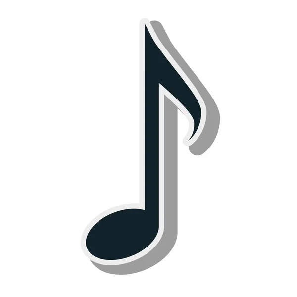 Symbole de note de musique — Image vectorielle