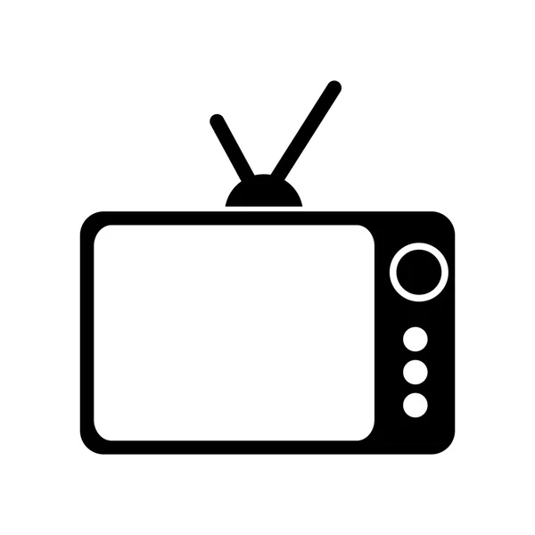 Retro ou vintage tv — Vetor de Stock