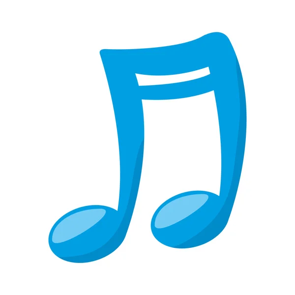 Mélodie de note musicale — Image vectorielle