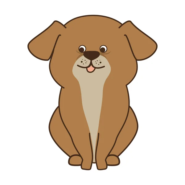 Chien dessin animé animal — Image vectorielle