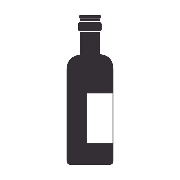 Вино бутылка напитка — стоковый вектор