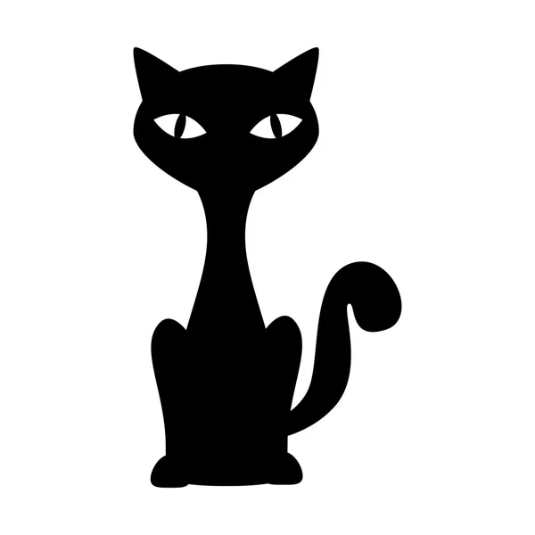 Kočičí mazlíček kočka — Stockový vektor